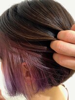 ネオリーブアオバ 高田馬場店(Neolive aoba)&nbsp;【高田馬場/aoba】インナーカラー　ラズベリー　アディクシー