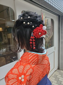 アンテシニヨン(Un the Shiniyon) 袴ヘアアレンジ