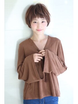 オーロ 西大寺店(ORO) エアリーゆるふわ丸みオン眉ショートヘア☆