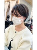 脱ぺたんこ！前髪ふんわりハンサムショート【横浜駅】