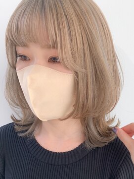 リンダバイネオリーブ 白楽店(Linda by neolive) 大人気ブリーチありシルキーベージュカラーデザインカラー