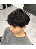シャドウパーマ×無造作×韓国ヘア