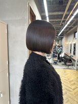 アンジェリカ 立町店(ANGELICA)&nbsp;【angelica__akki】透け感グレージュ　ボブ