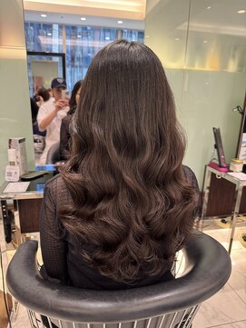 アピッシュ ギンザ(apish ginza) ロングパーマ/韓国風パーマ/コテ巻きパーマ/デジタルパーマ/藤野