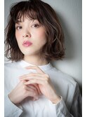 大人美人抜け感ニュアンスパーマ小顔Aラインボブu志木30代40代