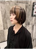 アンブレラカラー×個性派ショートボブ