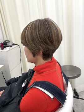 ブラウン(Brown) 白髪ぼかし/イメチェン/美髪/藤沢美容室/白髪ぼかしハイライト