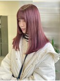 ブリーチ無しピンクラベンダーカラー♪
