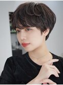 20代.30代美髪イメチェン似合わせカットフルバング斜めバング