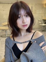 サイン 表参道(SIGN)&nbsp;韓国ヘアグレージュカラーブリーチ無し髪質改善イヤリングカラー