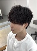 緩めシャドウパーマ