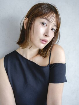 アイティー バイ アルバム 中野店(IT by ALBUM) ニュアンスカラーフレンチカジュアルカーキベージュ_F30156