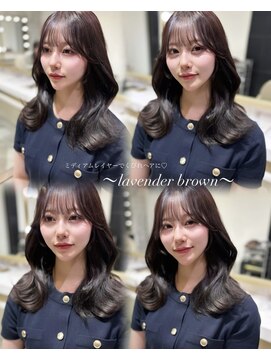 リズ(Lizz) 盛れる!くびれhair×lavender brown♪