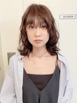 ノラキチジョウジ(NORA KICHIJOJI) 外国人風パーマハイレイヤーカットウルフパーマ前髪パーマ耳かけ