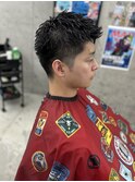 MEN'SHAIRウルフカルマパーマメンズショートイージーパーマ