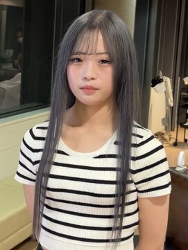 グレージュ/ケアブリーチ/ダブルカラー/透明感カラー/盛岡