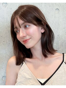 アビーファイブ(ABBEY 5) 大人ボブ銀座レイヤーカット有楽町ミディアムボブベージュ