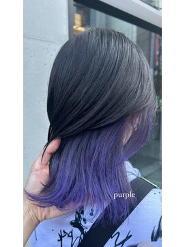 ガーデン ジングウマエ(GARDEN jingumae) パープルのインナーカラー