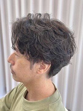 サイクル(CYCLE) MEN’S HAIR/サーフカール/刈り上げセンターパート/伊勢崎