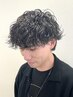 【土日祝/初回限定】メンズカット+波巻きパーマ+眉カット