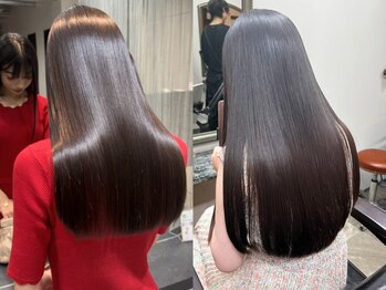 髪質改善SHEER.福岡天神店【7月31日　NEWOPEN（予定）】の写真/★年間10,000名以上の髪のお悩み解決実績★SHEER.式髪質改善・縮毛矯正は”感動の手触り”水分たっぷり美髪