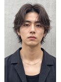 フリックパーマ×シ海外風センターパート