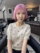 アクタノイド エット 表参道店(actanoid etto)&nbsp;ショートボブハイトーンピンク