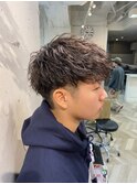 【YUKI】前下がりマッシュ×ソフトツイストパーマ×ツーブロック