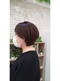《HAIRZ》林真紀 大人の春ショ-トオフィス映え