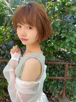 クラン(clan)&nbsp;前下がりボブ/モテ髪カタログ/小顔に見せるヘア/前髪カット