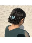 【結婚式におすすめ】編み込みシニヨン 別府/大分