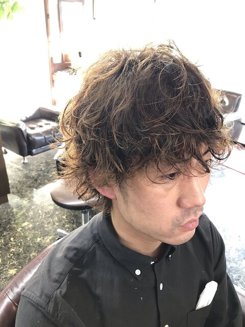 綾野剛風ヘアー