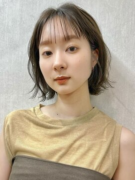 ガーデン 銀座(GARDEN) ワイドバング×ボブパーマ/ショート/インナーカラー/顔周り/ボブ