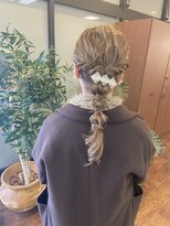 ネバーランド 平成店(NEVER LAND)&nbsp;結婚式ヘアセット／編み下ろしアレンジ