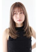 【坂本拓麻】ワンカールで可愛いミディアムに透明感ベージュ