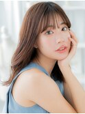 抜け感ミディアムレイヤーカットウェットヘアa上尾20代30代40代