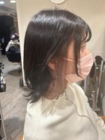 ヘア ルーナ バイ アプリーレ(hair lune by Aprire)&nbsp;ホワイトピンクベージュインナーカラーフェイスレイヤー