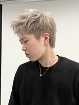 ソルバイジゼル(sol by gisele)&nbsp;仙台スパイキーショートミルクティーベージュハイトーン