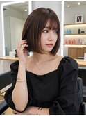 下総中山/ボブ/顔周り/レイヤーカット/ブリーチなしカラー