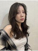 くびれ アプリコットオレンジ 夏のヘアアレンジハイライトカラー
