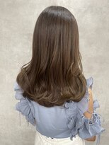 ルノン フィージュ(LUNON fieju)&nbsp;黒髪クラゲヘアーオリーブグレー小顔ココアベージュ