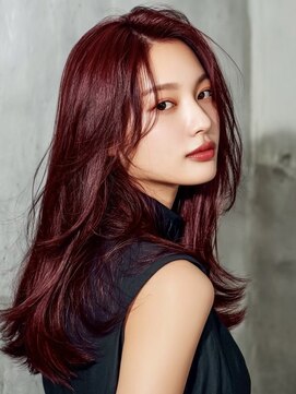 グラッジ 池袋(GLADGE) ボルドーカラー、ブリーチなしダブルカラー