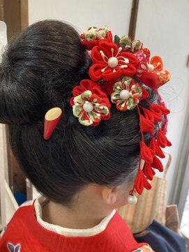 七五三日本髪　　　日本髪