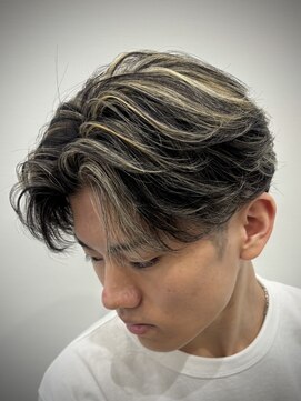 ルースト 京都駅前店(ROOST) フェザーパーマ×メッシュ