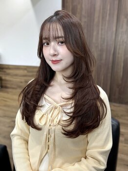 ハピネス クローバー 八木店(Happiness CLOVER)の写真/デザイン性の高いレイヤーはお任せ★クセ、骨格を考えて提案する計算された高いカット技術が自慢◎