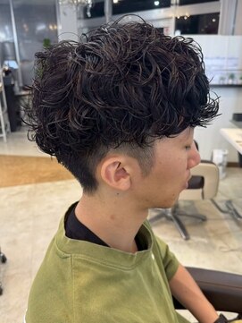 ガーデン 西川田店(garden) 宇都宮メンズ波巻きスパイラルパーマ波巻きパーマセンターパート