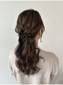 ハーフアップ