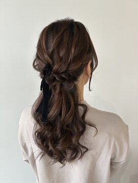 ヘアセット専門サロン by OKINAWA WATABE WEDDING 那覇店 ハーフアップ