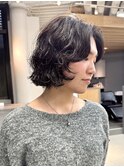 レイヤーボブ ボブパーマ パーマ ミニボブ 切りっぱなしボブ