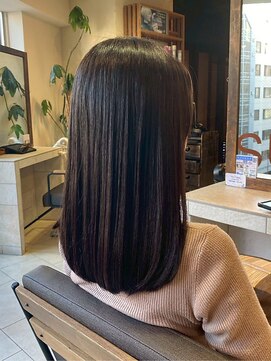 ヘアリゾート粋 ティガ 池袋店(tiga) 艶髪/ストレート/髪質改善/質感再生カラー